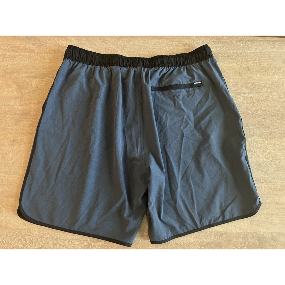 Vuori Banks Shorts Men's 7" Inseam in Blue Azure Linen Texture Size XXL - Picture 5 of 9